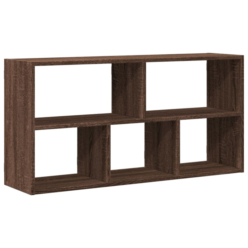 vidaXL barna tölgy színű szerelt fa fali polc 100 x 25 x 50 cm
