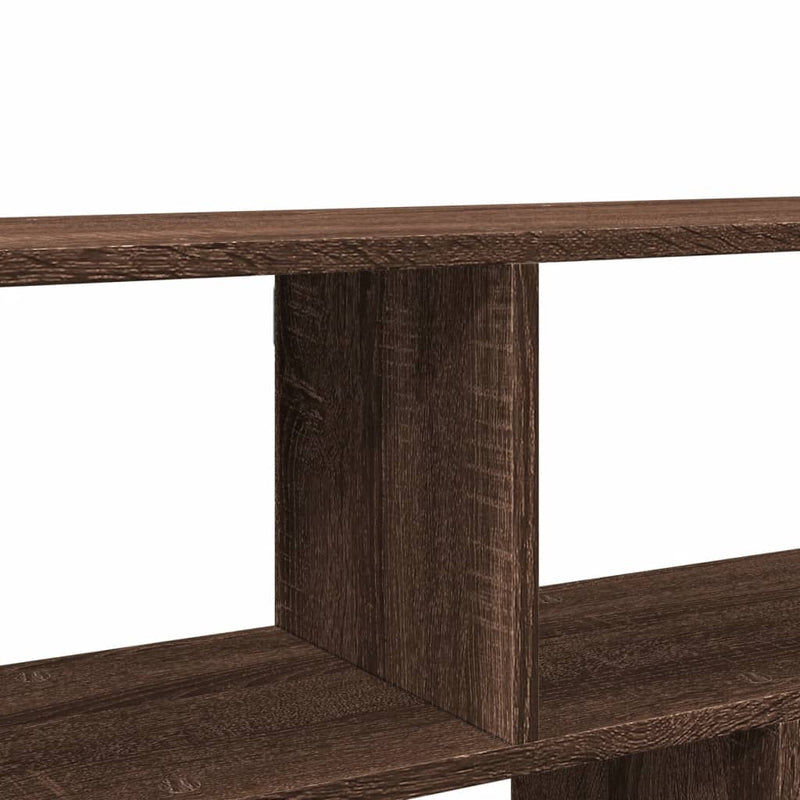 vidaXL barna tölgy színű szerelt fa fali polc 100 x 25 x 50 cm