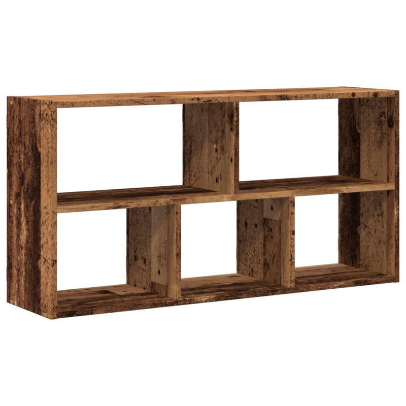 vidaXL antik fa színű szerelt fa fali polc 100 x 25 x 50 cm