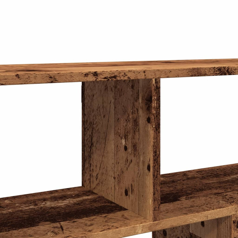 vidaXL antik fa színű szerelt fa fali polc 100 x 25 x 50 cm