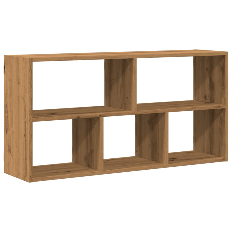 vidaXL kézműves tölgy színű szerelt fa fali polc 100 x 25 x 50 cm
