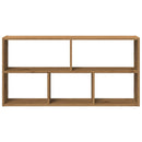 vidaXL kézműves tölgy színű szerelt fa fali polc 100 x 25 x 50 cm