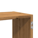 vidaXL kézműves tölgy színű szerelt fa fali polc 100 x 25 x 50 cm