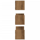 vidaXL 3 db kézműves tölgy színű szerelt fa fali polc 58 x 18 x 18 cm