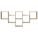 vidaXL sonoma tölgy színű szerelt fa fali polc 159 x 18 x 66 cm