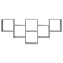 vidaXL szürke sonoma színű szerelt fa fali polc 159 x 18 x 66 cm