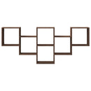 vidaXL barna tölgy színű szerelt fa fali polc 159 x 18 x 66 cm