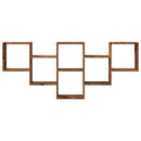 vidaXL antik fa színű szerelt fa fali polc 159 x 18 x 66 cm