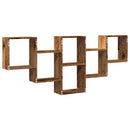 vidaXL antik fa színű szerelt fa fali polc 159 x 18 x 66 cm