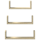 vidaXL 3 db sonoma tölgy színű szerelt fa fali polc