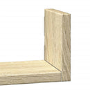 vidaXL 3 db sonoma tölgy színű szerelt fa fali polc