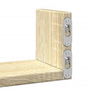 vidaXL 3 db sonoma tölgy színű szerelt fa fali polc