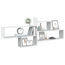 vidaXL fehér szerelt fa fali polc 167,5 x 18 x 68 cm