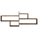 vidaXL füstös tölgy színű szerelt fa fali polc 167,5 x 18 x 68 cm