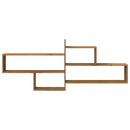 vidaXL kézműves tölgy színű szerelt fa fali polc 167,5 x 18 x 68 cm