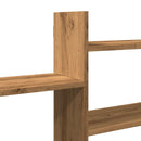 vidaXL kézműves tölgy színű szerelt fa fali polc 167,5 x 18 x 68 cm