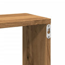 vidaXL kézműves tölgy színű szerelt fa fali polc 167,5 x 18 x 68 cm