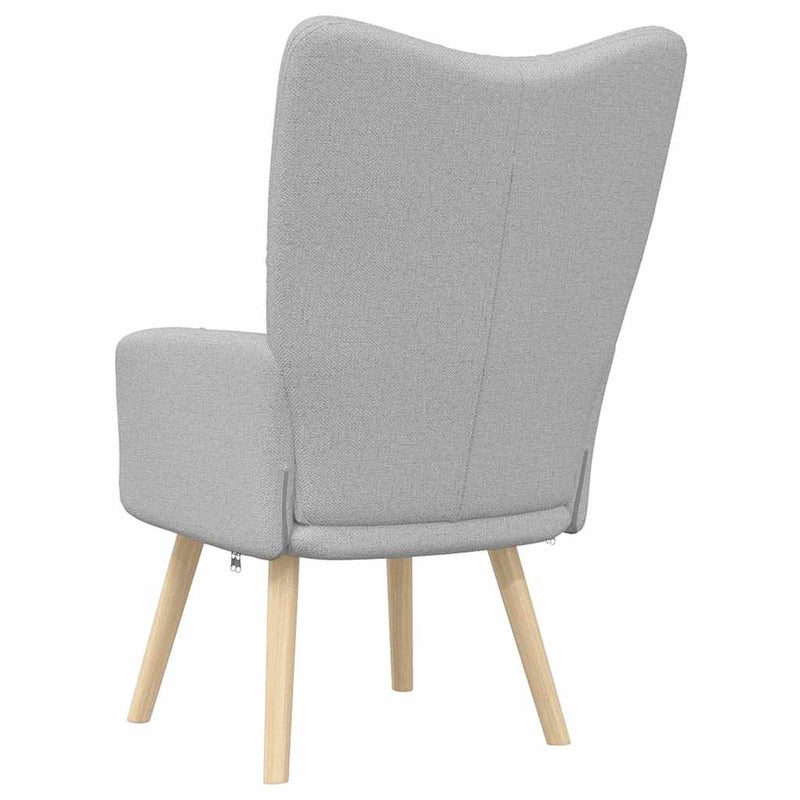 vidaXL felhőszürke szövet relaxáló szék