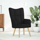 vidaXL fekete szövet pihenőfotel