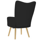 vidaXL fekete szövet pihenőfotel