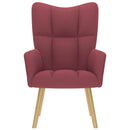 vidaXL bordó szövet pihenőfotel