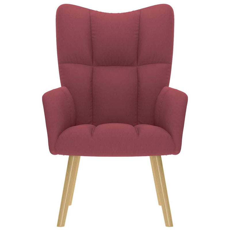 vidaXL bordó szövet pihenőfotel