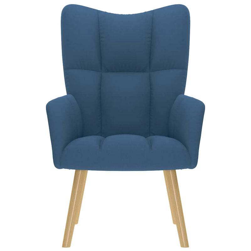 vidaXL kék szövet pihenőfotel