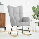 vidaXL felhőszürke szövet hintaszék