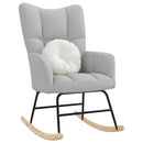 vidaXL felhőszürke szövet hintaszék