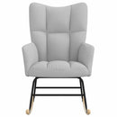 vidaXL felhőszürke szövet hintaszék