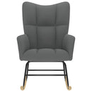 vidaXL sötétszürke szövet hintaszék