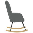 vidaXL sötétszürke szövet hintaszék