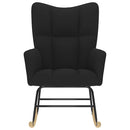 vidaXL fekete szövet hintaszék