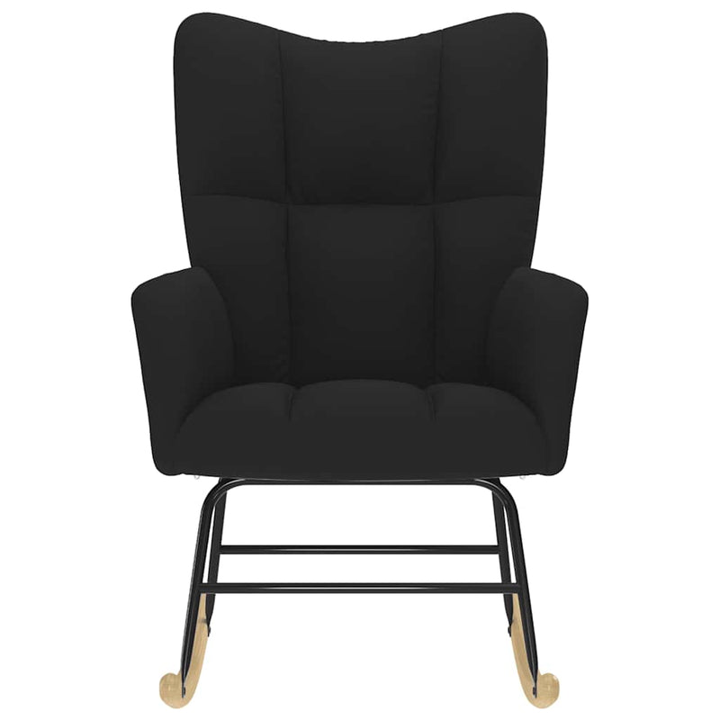 vidaXL fekete szövet hintaszék