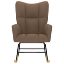 vidaXL barna szövet hintaszék