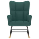 vidaXL sötétzöld szövet hintaszék