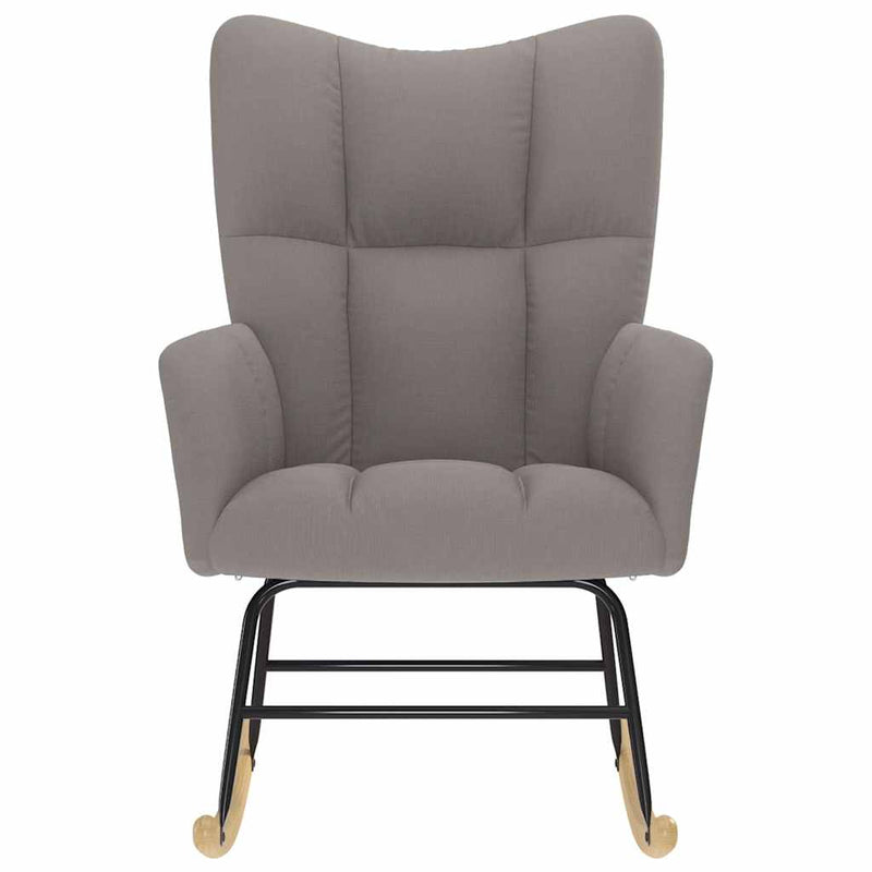 vidaXL tópszínű szövet hintaszék