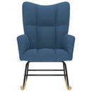 vidaXL kék szövet hintaszék