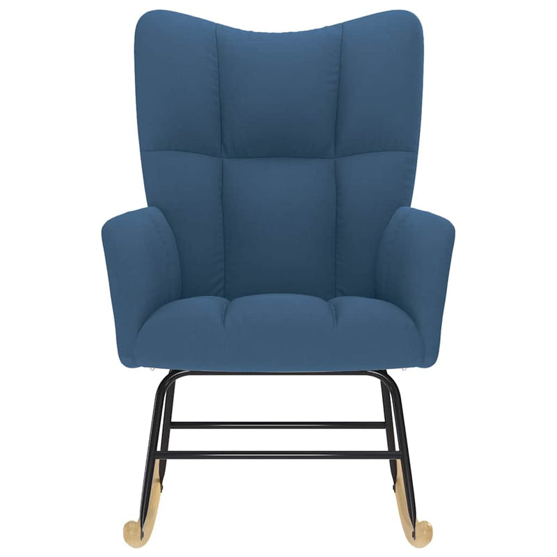 vidaXL kék szövet hintaszék