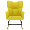 vidaXL hintaszék világossárga szövet