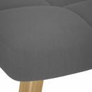 vidaXL sötétszürke szövet hintaszék lábtartóval