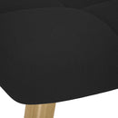 vidaXL fekete szövet hintaszék lábtartóval