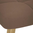 vidaXL barna szövet hintaszék lábtartóval