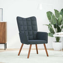 vidaXL sötétszürke bársony pihenőszék