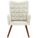 vidaXL krémfehér bársony pihenőfotel