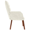 vidaXL krémfehér bársony pihenőfotel