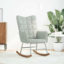 vidaXL világosszürke bársony hintaszék