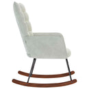 vidaXL világosszürke bársony hintaszék