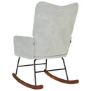 vidaXL világosszürke bársony hintaszék