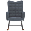 vidaXL sötétszürke bársony hintaszék